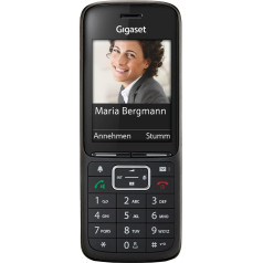 Gigaset Premium 300HX - DECT klausule ar lādēšanas paliktni - saderīga ar Fritzbox - augstas kvalitātes bezvadu tālrunis maršrutētājam un DECT bāzei - krāsu displejs - izcila balss kvalitāte, melns