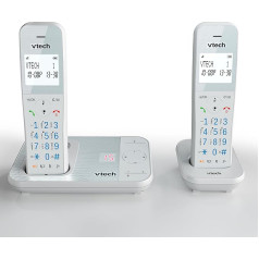 VTech XS1051 Bezvadu tālrunis ar automātisko atbildētāju, DECT tālrunis, zvanītāja ID/bezvadu izsaukuma funkcija, skaļuma regulēšana, brīvroku zvana funkcija