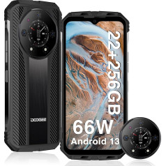 DOOGEE S110 [2023] Mobilais tālrunis Izturīgs pret sadursmēm, 22GB + 256GB (TF 2TB), 6,58