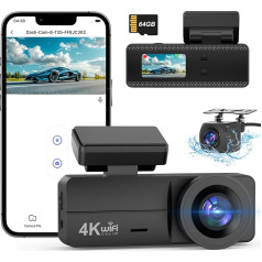 SIGRILL Dash Cam Automašīnas priekšējā aizmugurējā 4K+1080P