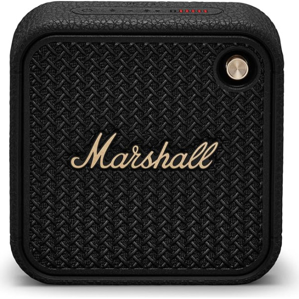 Marshall Willen II bezvadu Bluetooth skaļrunis, vairāk nekā 17+ stundu atskaņošanas laiks, IP67 ūdensizturīgs - melns un misiņš