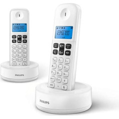 Draadloze Telefoon Philips D1612W/34 1,6 дюйма 300 mAh Gap (2 шт.) Белый (S0424397)