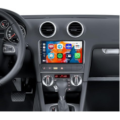 [2+64G] SIXWIN Android 13 auto radio Audi A3 S3 RS3 8P ar bezvadu CarPlay Android Car Mirrorlink, 9 collu ekrāns ar HiFi Navi Bluetooth RDS WiFi + atpakaļgaitas kamera