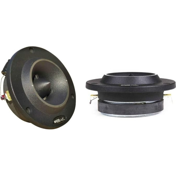 2 supertweeteri MASTER AUDIO BST12/4 BST 12/4 ar 175 W RMS un 350 W maksimālo jaudu 9,50 cm diametrs 98 dB 4 Ohm ar 2,70 cm dziļumu pāra pāri