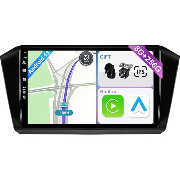 YUNTX [8GB + 256GB] Android 13 auto radio VW Passat b8 Magotan (2015-2018)-[Integrēts CarPlay/Android Car/DSP/GPS]-10.1 collu IPS Touch Screen CAM+MIC-DAB/Mirror Link/Bluetooth 5.0/AHD/360 kamera