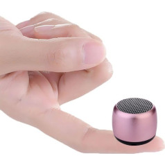 Eageroo Bluetooth Super Mini skaļrunis, pārnēsājams skaļrunis, stereo skaņa ar dziļu basa tehnoloģiju, rozā krāsā