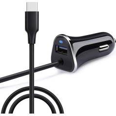 USB C lādētājs, AILKIN 3.4A USB C tipa auto lādētāja adapteris ar 1M USB C kabeli Samsung Galaxy S21/S20/S20+/S10/S9/S8 Plus, Note 20 Ultra/10/99 8 Plus, Note 20 Ultra/10/99 8 Plus