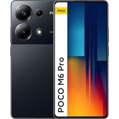 Xiaomi Poco M6 Pro atbloķēts viedtālrunis 8 GB RAM 256 GB ROM Black,POCO-M6-PRO-8+256-BLACK-EU