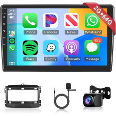 2G + 64G bezvadu Carplay Android 13 Auto radio 2 DIN Fiat 500L 2012-2017 10 collu auto radio ar Android auto navigāciju GPS WiFi Mirror Link Bluetooth FM/RDS/EQ/DAB/OBD/DVR stūres kontrole