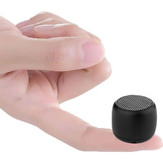 Eageroo 2 x Bluetooth mini skaļrunis, pārnēsājams skaļrunis, stereo skaņa ar dziļa basa tehnoloģiju, melns (2 x Super Mini skaļruņi)