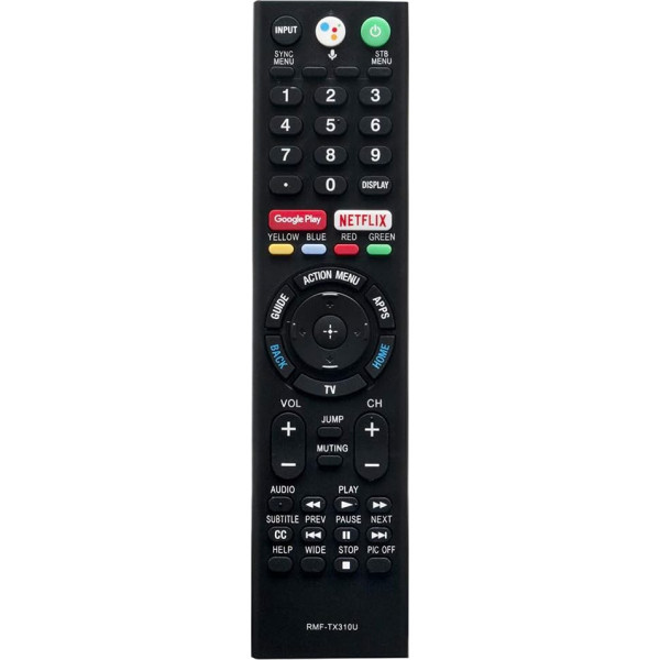 ALLIMITY RMF-TX310U tālvadības pults aizstāj Sony Bravia Smart TV XBR55AG8 XBR65AG8 KD-43XG8096 KD-43XG8096 KD-49XG8096 KD-55XG8096 KD-65XG8096 KD-75XG8096 KD-55AF8 KD-55AF8 KD-55AF8 KD-65AF8 KD-60XF8305