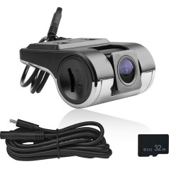 ATOTO AC-44P4 HD 720P priekšējā DVR kamera, 140° platleņķa, atbalsta līdz 128 GB atmiņas, saderīga tikai ar atsevišķām ATOTO P5 sērijām