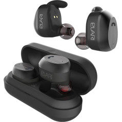 Elari NanoPods Bluetooth HiFi In-Ear-Ohrhörer trokšņu slāpēšanas austiņas ar mikrofonu un magnētisko vāciņu (Schwarz)