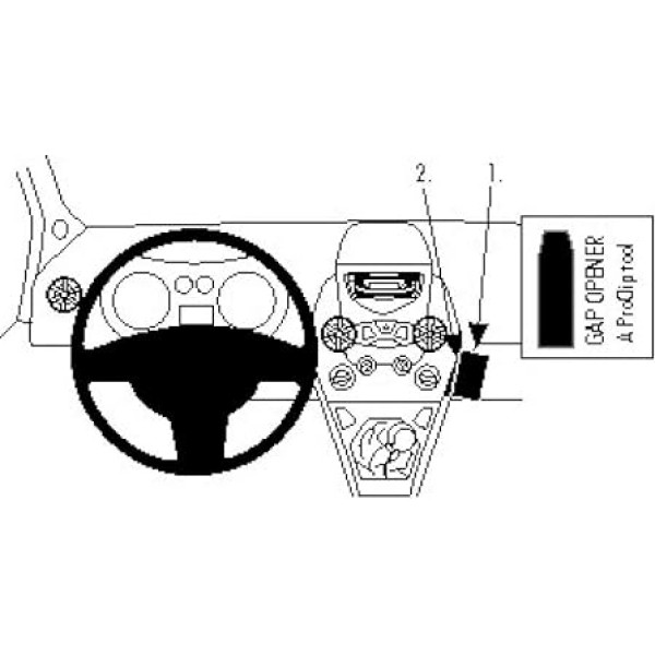 Brodit 854808 Proclip stiprinājums Ford Ka 09-13