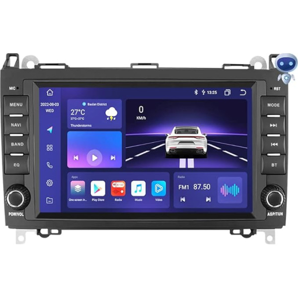 hizpo Android 12 Auto Stereo radio Mercedes-Benz A klases B klases V klases Sprintera automašīnai ar Android RDS USB WiFi TPMS stūres vadības ierīci (6GB + 64GB)