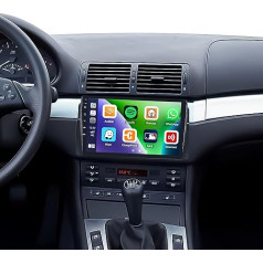 [1+32G] SIXWIN Android 13 auto radio BMW 3 Series E46 1999-2005 ar bezvadu Carplay Android Car, 9 collu kapacitatīvs skārienjūtīgais skārienekrāns ar HiFi WiFi GPS Bluetooth FM/RDS