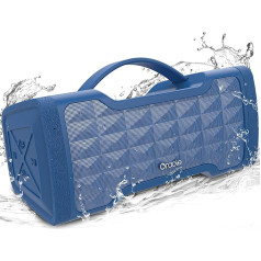 oraolo Bluetooth skaļrunis, 40 W pārnēsājams liels stereo skaļrunis, IPX6 ūdensizturīgs, USB/AUX ieejas atbalsts, iebūvēts mikrofons mājas ballītei ārā (zils)