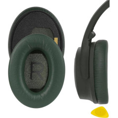 Geekria QuickFit austiņu spilventiņi Bose QuietComfort, QC45, QC45, QC35, QC35 ii, QC25, QC15, QC2, AE2, AE2i, AE2w, SoundTrue, SoundLink AE ausu spilventiņi, austiņu vāciņš (cipreses zaļš)