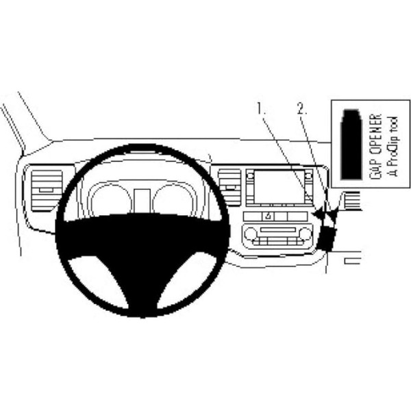 Brodit ProClip 854817 für Mitsubishi Outlander ab Baujahr 2013