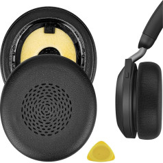 Geekria QuickFit rezerves ausu spilventiņi Jabra Evolve2 75 bezvadu austiņām Ausu spilventiņi austiņu austiņu spilventiņi Austiņu uzlikas Austiņu kausi Remonta daļas (melnas)