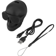 Yuehuamech Skull Head Bluetooth skaļrunis Mini bezvadu Bluetooth Stereo skaļrunis Cool Creative Design Portable Bluetooth Stereo balss kaste āra Halloween ballītei Ceļojums