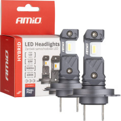 Led auto spuldzes hibrīds sērija h7 h18 6000k canbus 60w -04115