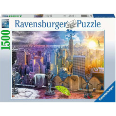 Puzzle 1500 elementi Ņujorkā vasarā un ziemā