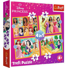 Puzzle 4in1 pasaku princeses stāsti