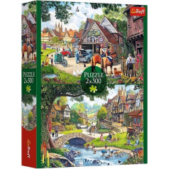 Puzzle 2x500 elementi idilliska dzīve