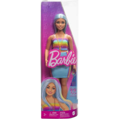 Barbie fashionista lelle gariem ziliem matiem