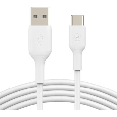 Kabeļa boostcharge usb-a/usb-c 1m balts