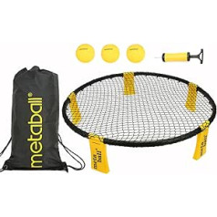 Lixada Mini Volleyball Playset - With Net, 3 Balls, Carry Bag - Outdoor Beach Lawn Team Sports Game for Boys, Girls, Teens, Adults, Families