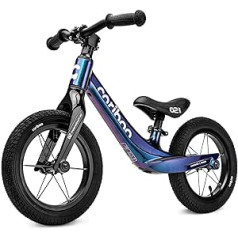 Cariboo Magnesium Air Balance Bike | No 3 gadiem zēniem un meitenēm | Magnija rāmis | Īpaši viegls - 2,5 kg | 12 collu riteņi | Līdz 30 kg | Seglu augstums regulējams | Ātrā montāža