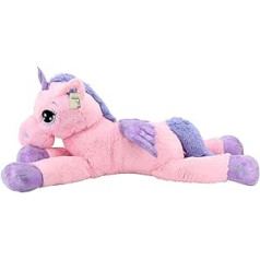 Sweety Toys 8049 XXL vienradzis Pegasus plīša rotaļlieta 130 cm rozā