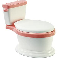 wuuhoo® bērnu podiņš — bērnu tualete ar noņemamu konteineru, bērnu podiņš, tualetes trenažieris zīdaiņiem un maziem bērniem no 2 gadiem rozā — spīdīgs