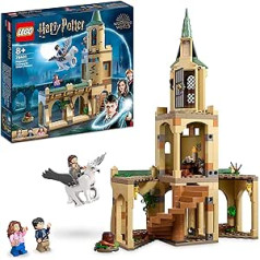 LEGO 76401 Harijs Poters Cūkkārpa: Sīriusa glābšanas rotaļlietu komplekts no Azkabanas ieslodzītā ar Harija un Hermiones mini figūriņām, pils paplašinājums ar nīlzirgs, dzīvnieka figūra