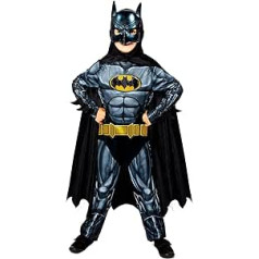 Amscan - Kids Batman Costume Jumpsuit Mask Cape 100% Recycled Materials Super Heroes Theme Party Carnival