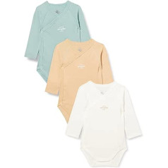 Petit Bateau Unisex Baby Long-Sleeved Bodysuit for Newborns (Pack of 3)