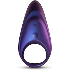 Hueman Neptune Vibrating Cock Ring with Remote Control - Pleasure Ring with Clitoral or Perineum Stimulator - Perfect Toy for Couples - Ring Inner Diameter 3.30 cm - Purple