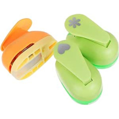 STOBOK iepakojums, kurā ir 15 reljefa iespiedmašīnas Amatniecības izstrādājumi bērniem draugam Sirds Punch Flower Hole zīmogs rožu formā Hole Punch Paper Punches Dekoratīvas rotaslietu kastītes dāvanu plastmasa