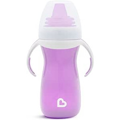 Munchkin® Gentle™ Transition Sippy krūzīte ar trenažiera rokturiem, 10 unces, violeta