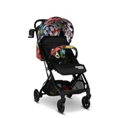 Cosatto Woosh 3 Pushchair - Lightweight Pushchair Birth up to 25kg - Single Hand Folding Compact Telescopic Handle Extra Large Shopping Basket Cup Holder Bumper and Rain Cover