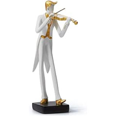 Amoy-Art Sculpture Musician Figures Gift Music Arts Statue Polyresin Decoration 25 cm