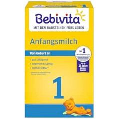 Bebivita Milk Formula 1 sākotnējais piena iepakojums pa 5 (5 x 500 g)