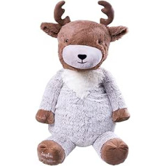 Pioupiou et Merveilles Giant French XXL Qorvik Le Reindeer Plush Toy - 100 cm High - Very Soft for Children 16643