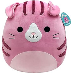 Squishmallows SQCR04201 Geraldine the Scottish Fold Cat 40 cm Oficiālā Kelly Toys plīša īpaši mīksta mīksta rotaļlieta