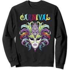 Fasching Karneval Venezianische Maske Sweatshirt