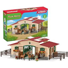 Schleich 42195 Horse Stable with Horses and Accessories