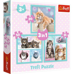 3in1 puzzle cute animals