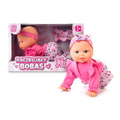 Natalia baby doll, crawling, 32 cm, pink